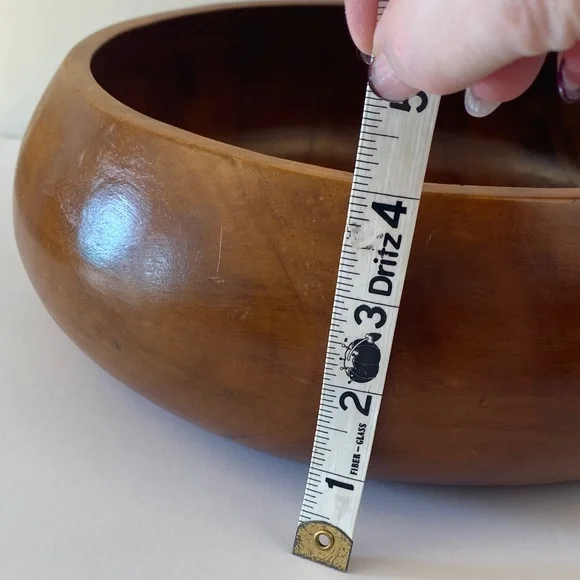 Handcrafted Large Wooden Bowl Monkey Pod Wood - Picture 6 of 7